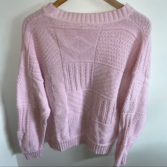 Vintage light pink knit sweater - Picture 7 of 9